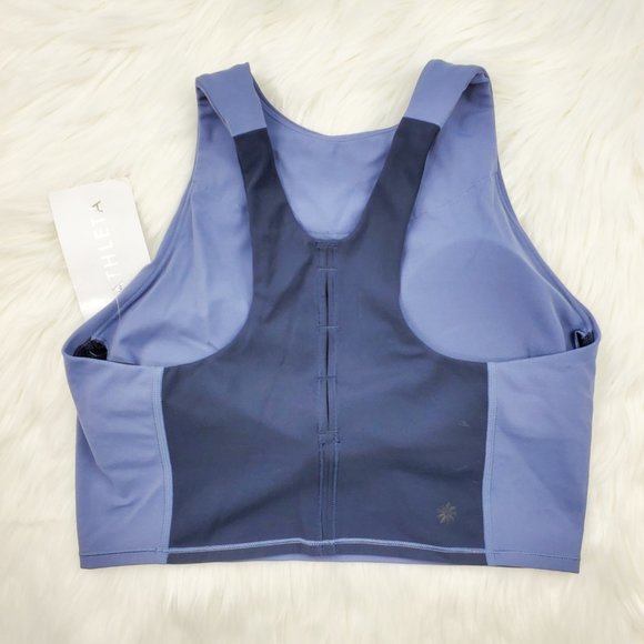 NWT Athleta Blue Horizon Conscious Crop Sports Bra - Picture 5 of 7